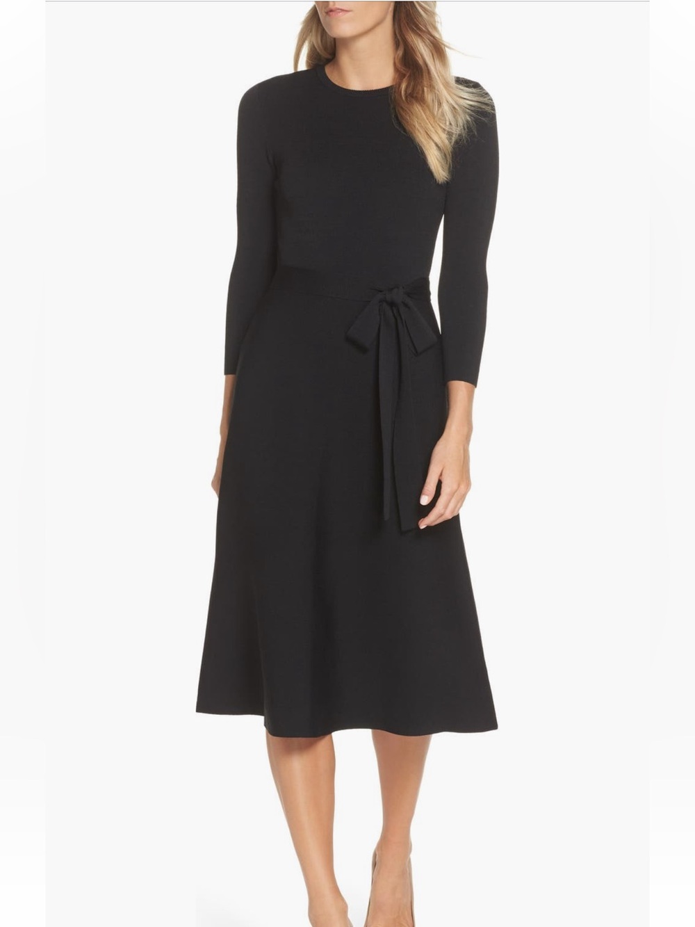 Eliza J Fit & Flare Sweater Dress